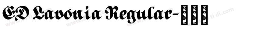 ED Lavonia Regular字体转换